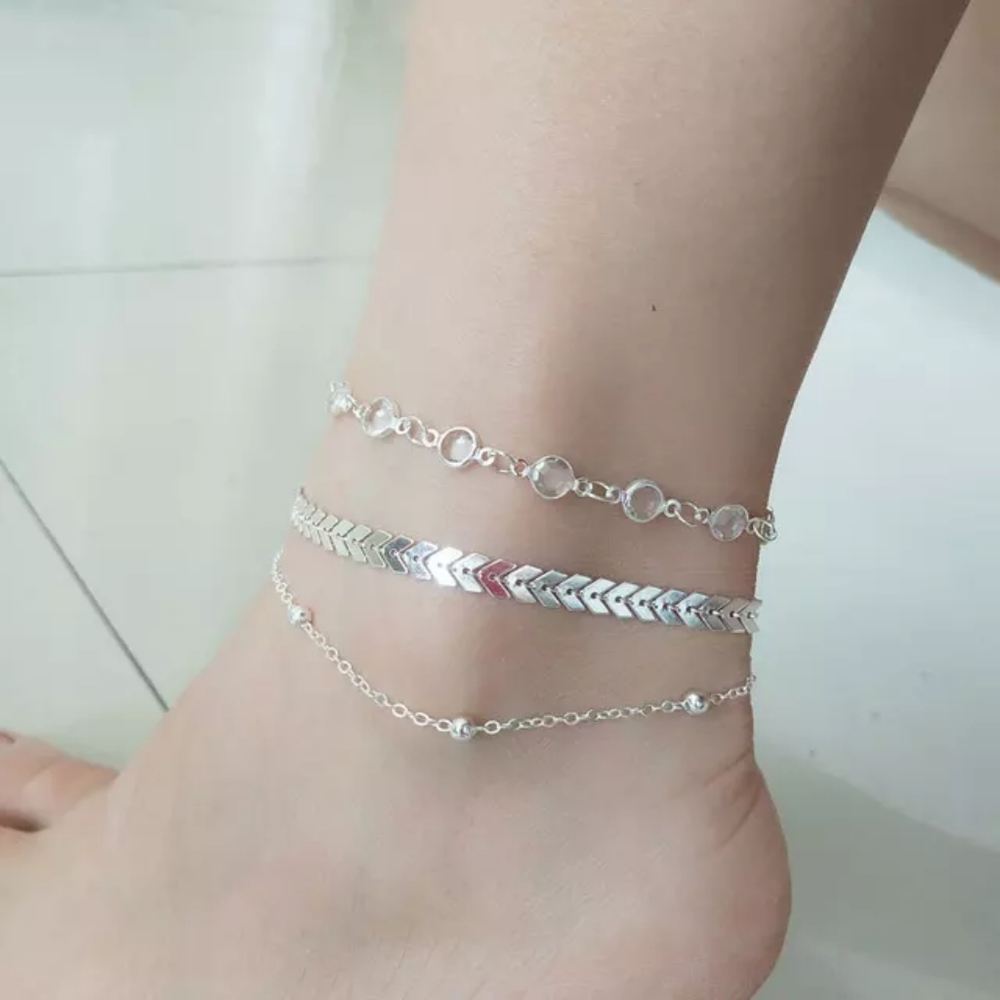 Wanderlust Anklet Set